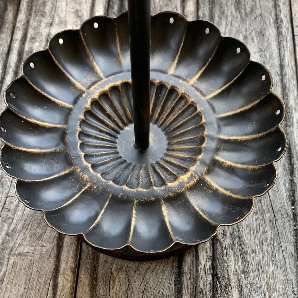 Vintage Black Metal Jewelry Stand - Picture 2 of 7